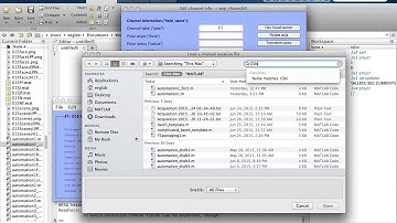 Setting Channel Locations