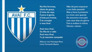 Hino do Avaí Futebol Clube ( SC ) | Versão Atual