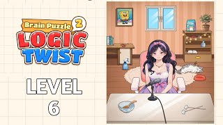 Brain Puzzle 2 Logic Twist Level 6 |Sleep Aid Live| Walkthrough Solution
