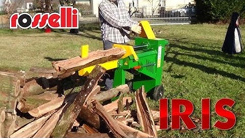 Rosselli Log Splitter at work - Iris 8 ton Model