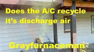 Does the condenser fan recycle air