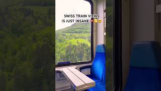 TRAINS IN SWITZERLAND 🇨🇭😮💨 #shorts #travel #train #switzerland #swissalps #gstaad #suisse