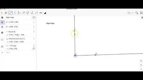 Geogebra: Right Angle