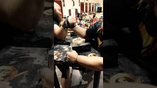 I defeated the strongest Lebanese armwrestler Marc Bassil. ROUND 1 OF 2 #armwrestling #toproll