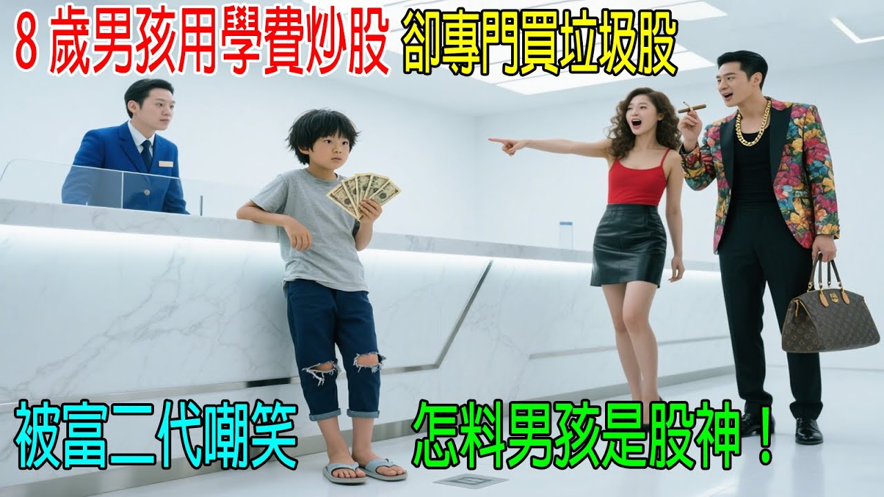 8歲男孩用學費炒股，卻專門買垃圾股，被富二代嘲笑，怎料男孩是股神！從來沒輸過