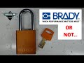 (1741) Brady SafeKey LOTO Padlock