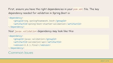 Resolving Spring Boot javax Validation Issues