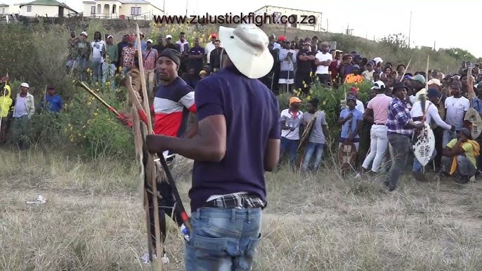 AFRIPICS - Stick fighting demonstration by Zulu men at the