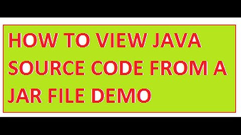 TAMIL HOW TO VIEW JAVA SOURCECODE INSIDE A JAR FILE DEMO