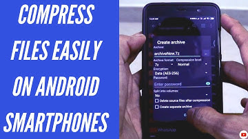 How to easily compress files on Android Smartphone?