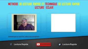 METHODE DE LECTURE RAPIDE + TECHNIQUE DE LECTURE RAPIDE