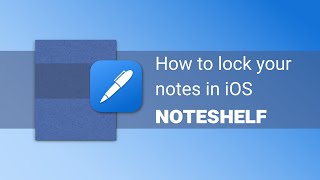 How to Lock your Notes with a password on Noteshelf iOS screenshot 5