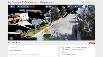 Uploading point clouds and 360 imagery to Pointscene