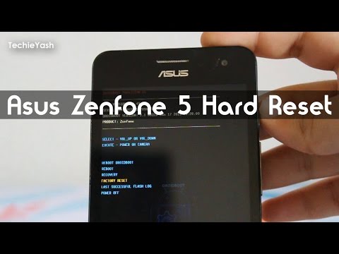 Asus Zenfone 5 Hard Reset via Stock Recovery