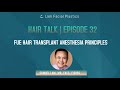 Dallas Hair Transplant Podcast: FUE Hair Transplant Anesthesia Principles