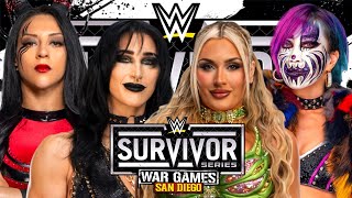 WWE 2K25 | Stephanie Vaquer \& Rhea Ripley Vs Tiffany \& Asuka - Tag Team Match | Survivor Series