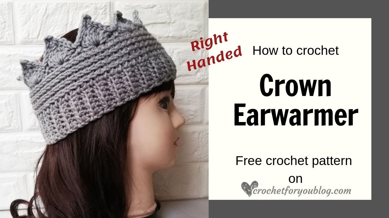 Costume Handmade Crochet- Ski Headband Crochet Crown Ear Warmer With Heart Applique- Headband Head Wrap Kids and Adult Sizes