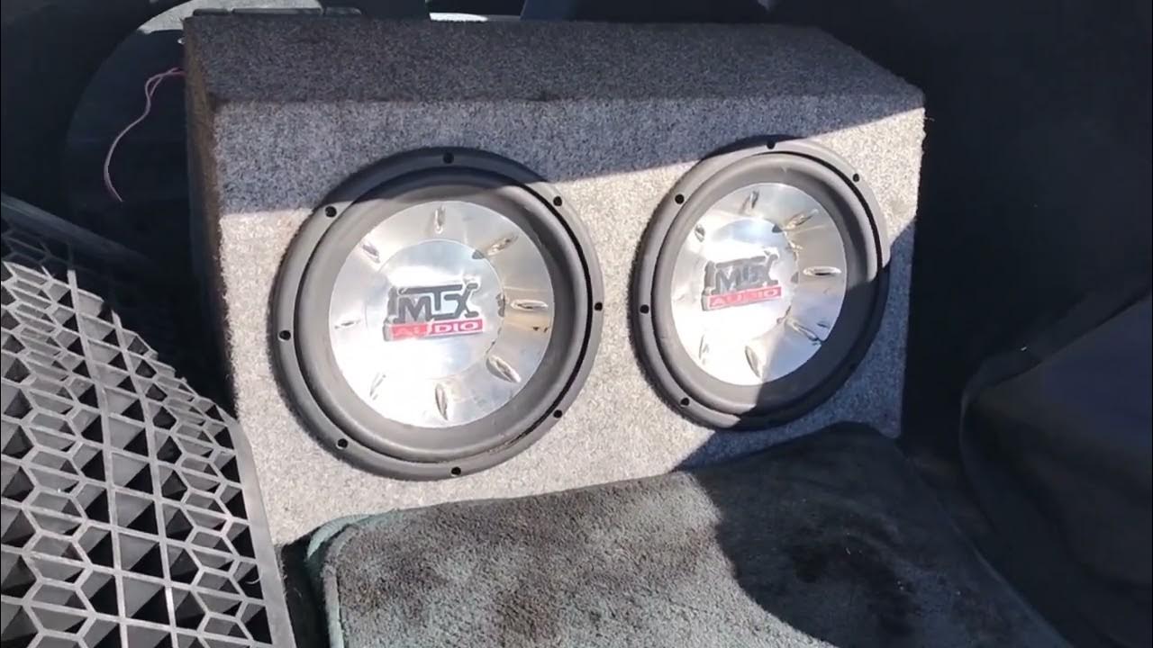 dual 10" MTX Thunder 6000 subs YouTube
