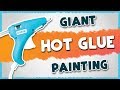 PAINTING WITH HOT GLUE?! // AWESOME DIY HOME DECOR ON A BUDGET