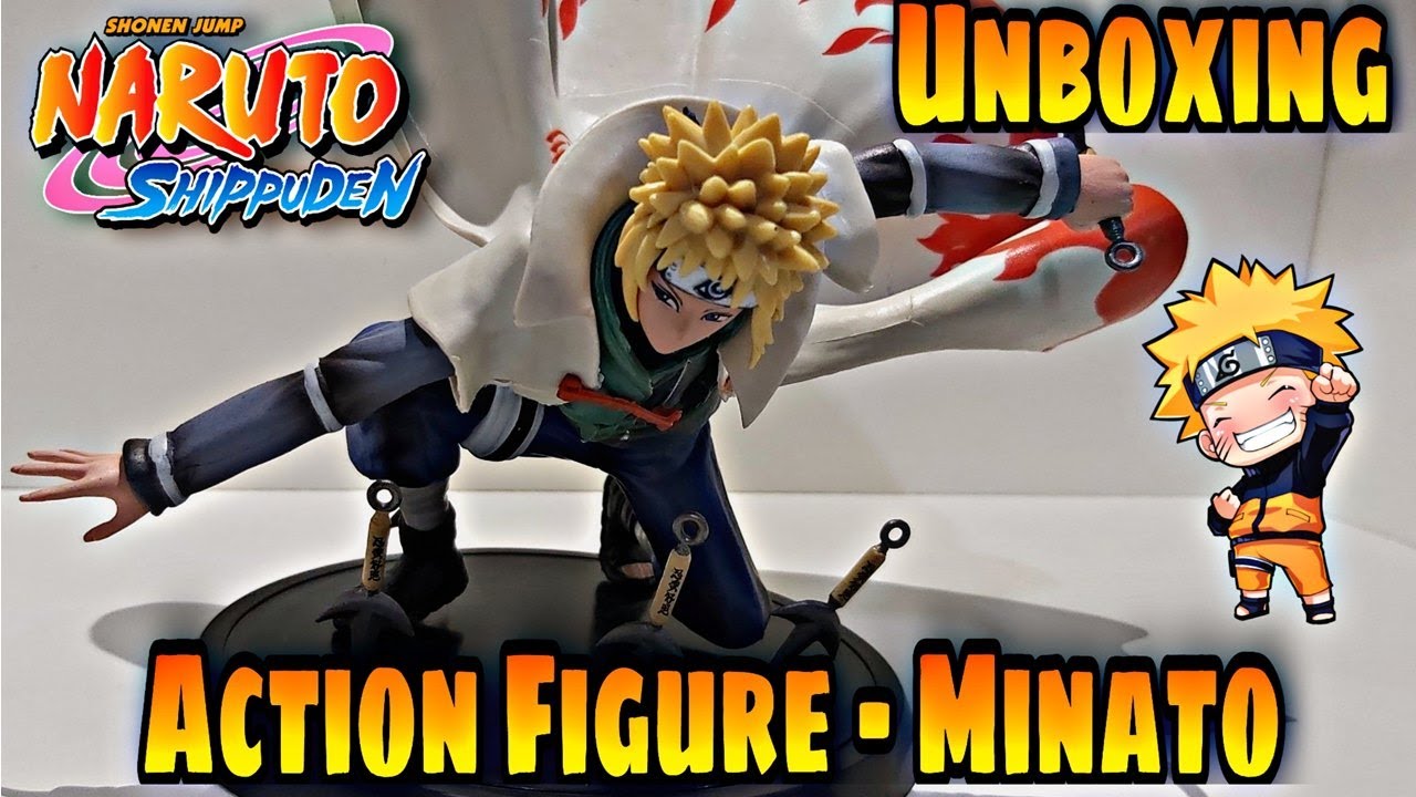 Action figure naruto shippuden - minato namikaze - quarto hokage