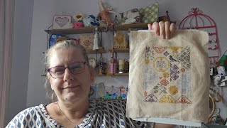 Flosstube #76 Quick Quaker completed and spring stitching frenzy!
