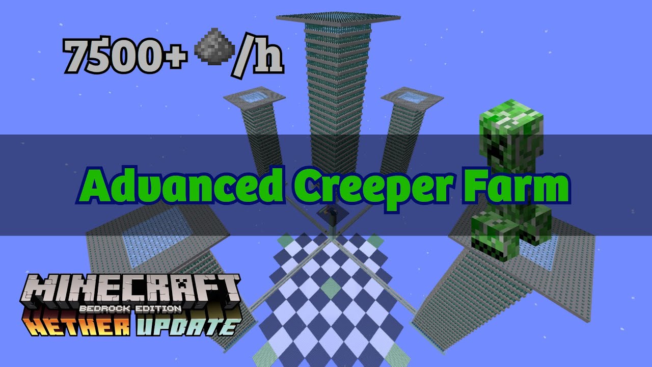 Most optimised proven bedrock creeper farm! 1.18 4000 gunpowder p