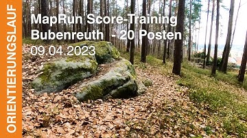 Orienteering – Training MapRun Score-OL Bubenreuth