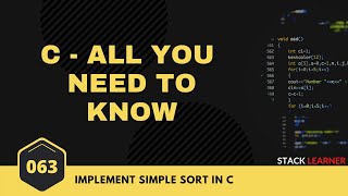 Details 063. Simple Sort Algorithm | C All You Need to Know | C Bangla Tutorials Guide