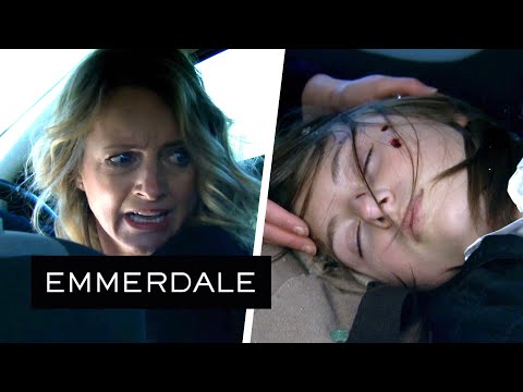 Emmerdale - Moira Crashes Into Nicola Leaving Angel Unconscious