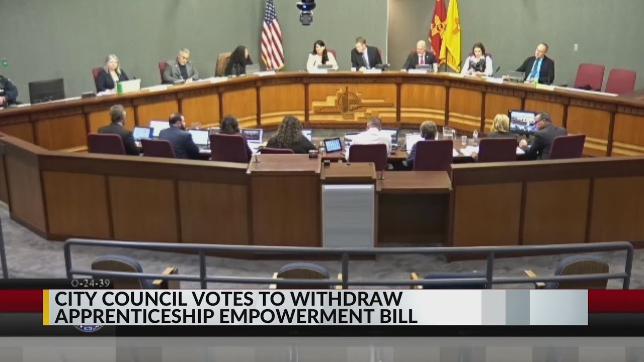 Albuquerque City Council votes to withdraw apprenticeship ordinance ...