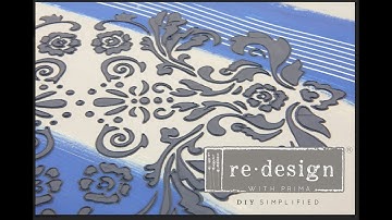 re·design with Prima® 3D Stencils with Chalk Paste®