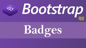 Badges in Bootstrap (Hindi)