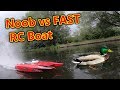 Noob Brushless RC Speed Boat Chase
