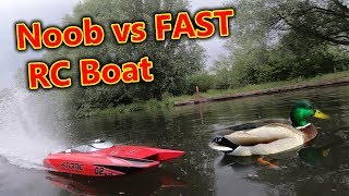 Noob Brushless RC Speed Boat Chase