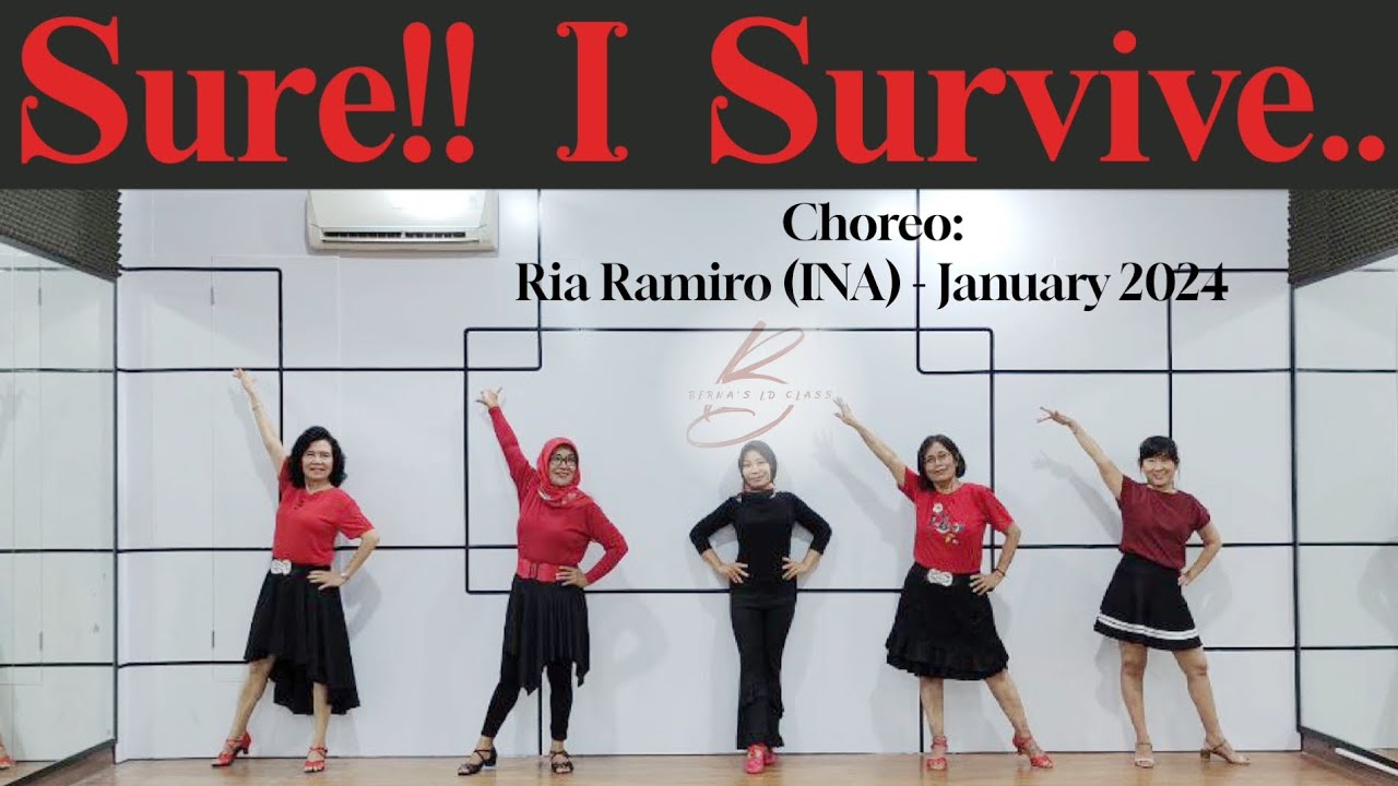 Sure!! I Survive..LINE DANCE - Choreo: Ria Ramiro (INA) - January 2024