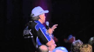 John Force asks Shirley Muldowney a special question at SEMA