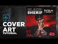 Free psd  photoshop tutorial  black sherif  albumcover art in photoshop 2023