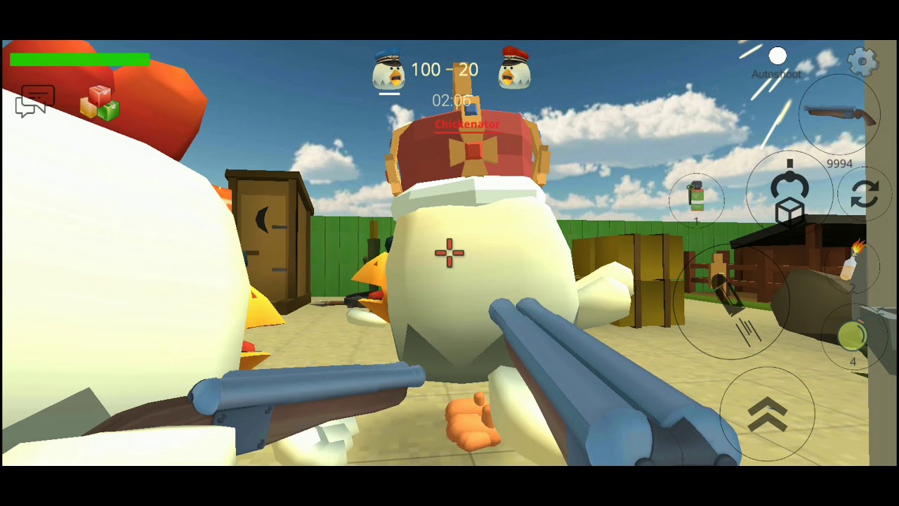 Rooster Rudy ChickenGun Rooster Rudy - Gallinas Locas!!!!! Yero Poe - YouTube