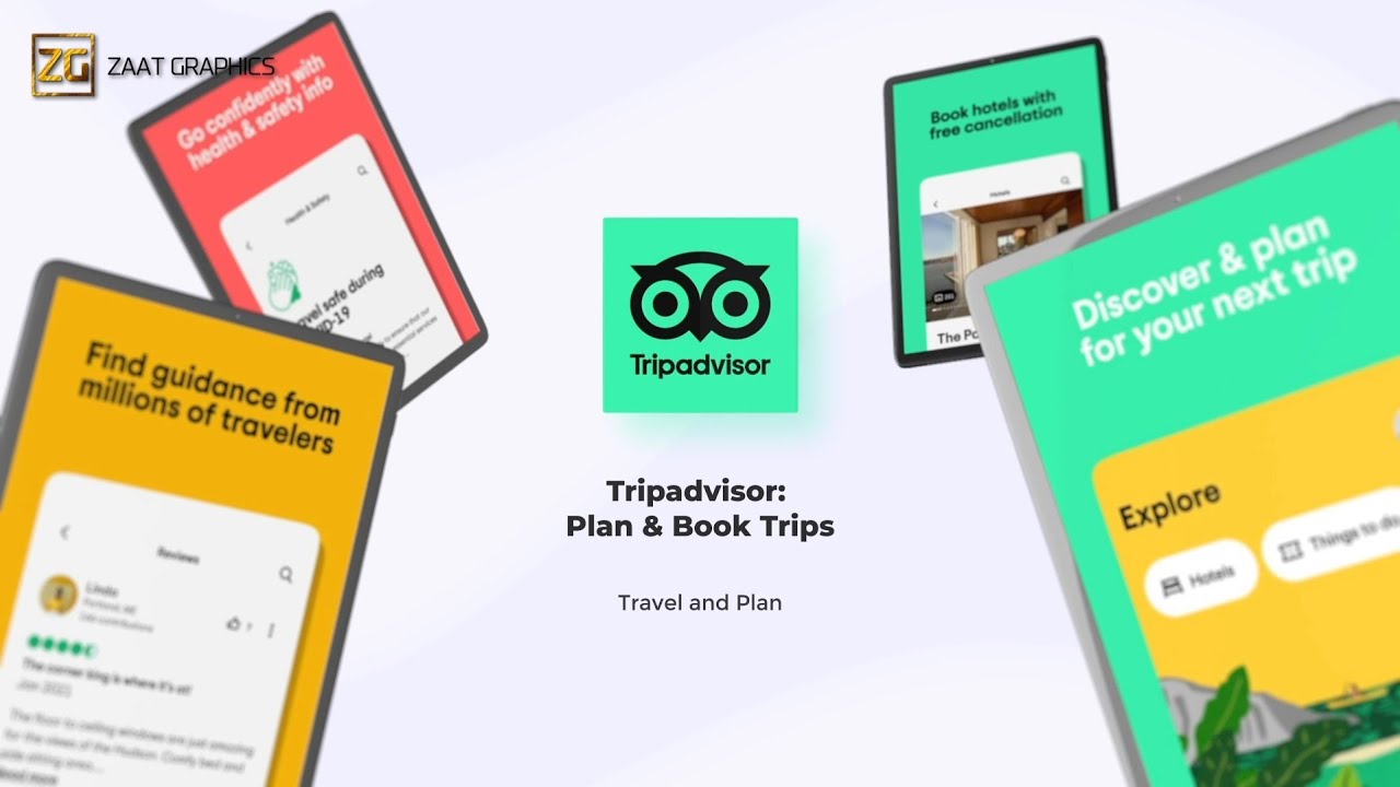 Tripadvisor: Plan & Book Trips App Promo Video | After Effects Promo | Zaat Graphics