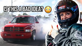 I Drag Raced A Hell Cat Ram Truck with ZERO Experience!