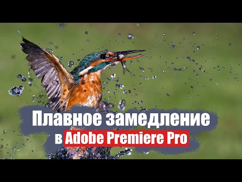 Плавное замедление и ускорение в Premiere Pro