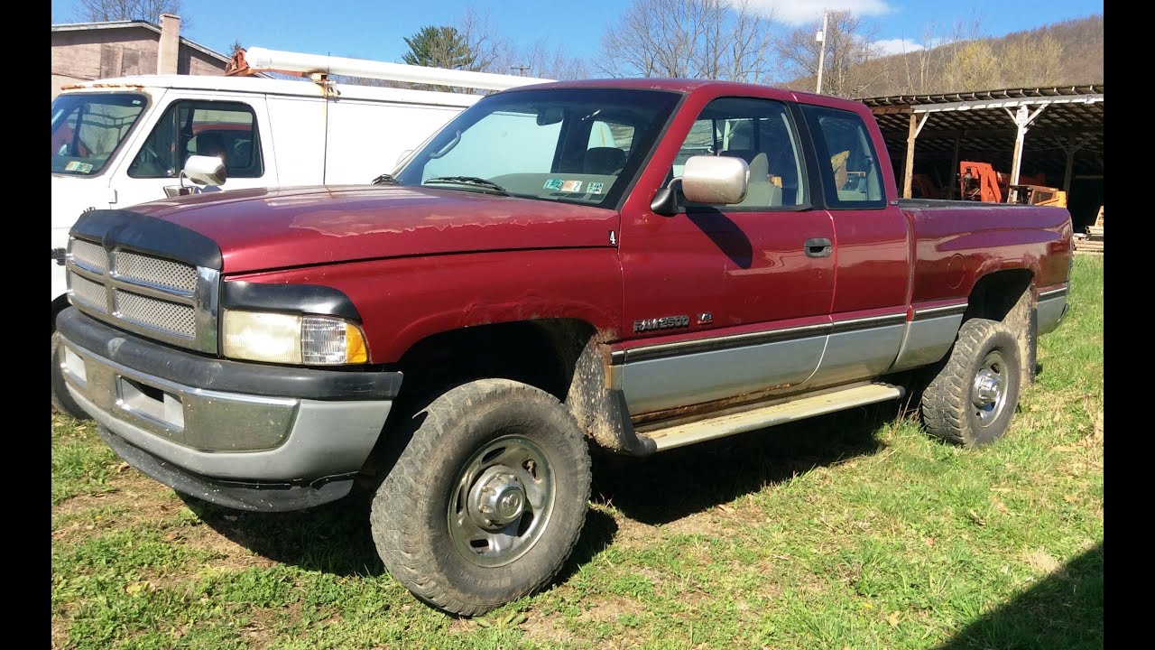 1996 Dodge Ram 2500 extended cab pick up truck 4 x 4 - YouTube