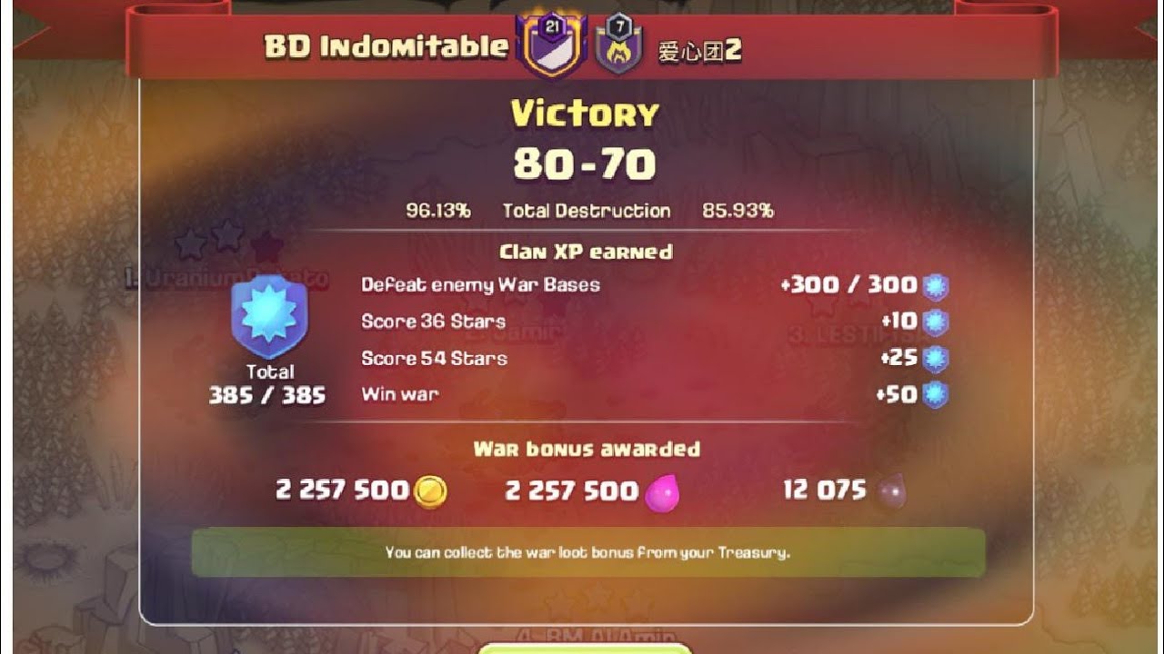 Global 82 rank BD IndoMitable clan vs Chines clan huge war attacks by BD clan😵😎