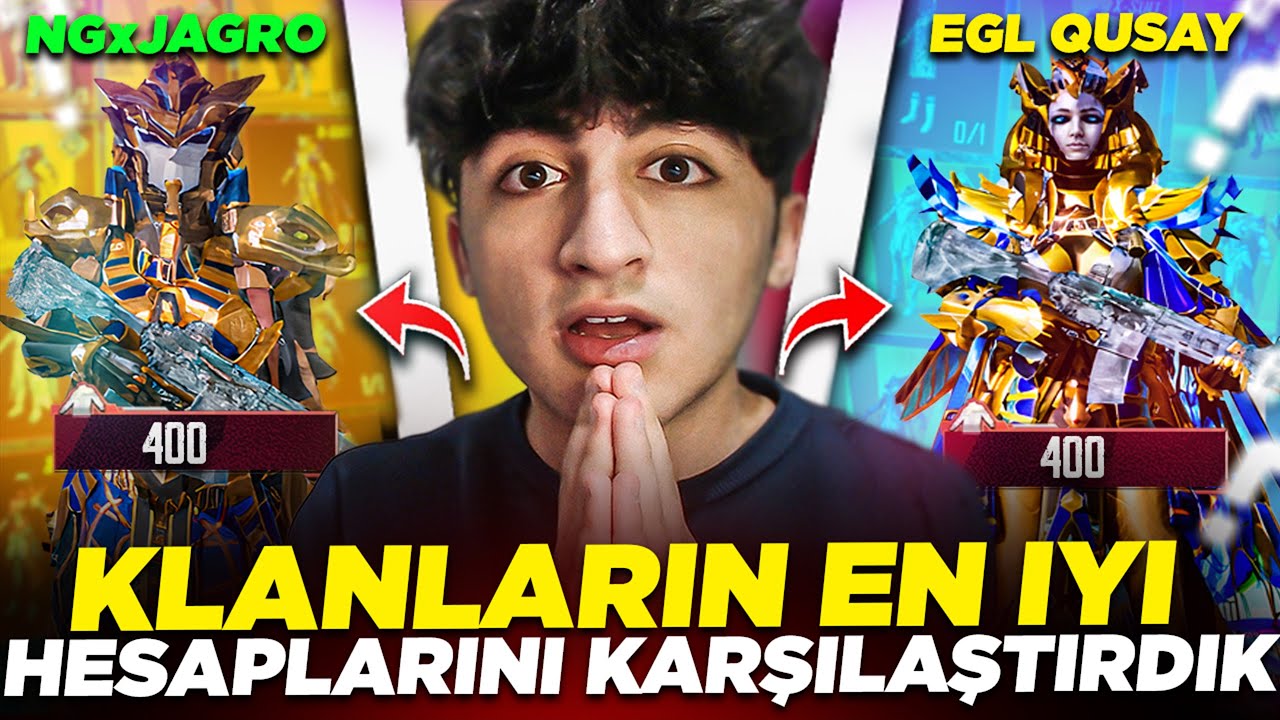 ÜNLÜ KLANLARIN EN İYİ 400 DESTANSI HESAPLARINI KAPIŞTIRDIK!! 😱 – PUBG Mobile