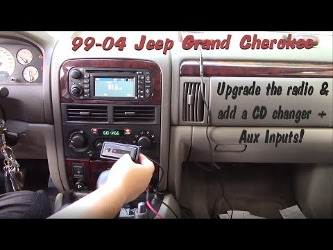 Upgrade the Radio and add a CD Changer plus Aux Inputs into your 1999-2004 Jeep Grand Cherokee WJ