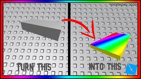 How To Make A Smooth Changing Rainbow Block In ROBLOX Studio