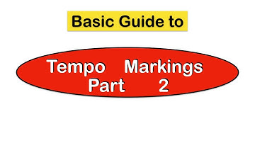 Music theory Tempo part 2