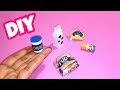 5 Comidas en Miniatura para Muñecas Barbie | DIY 5 Miniature food for Barbie Doll