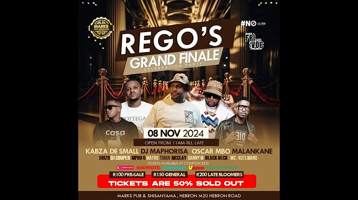 MALANKANE, LIVE AT Marks Pub Shisanyama Rego's Grand finale Celebration party