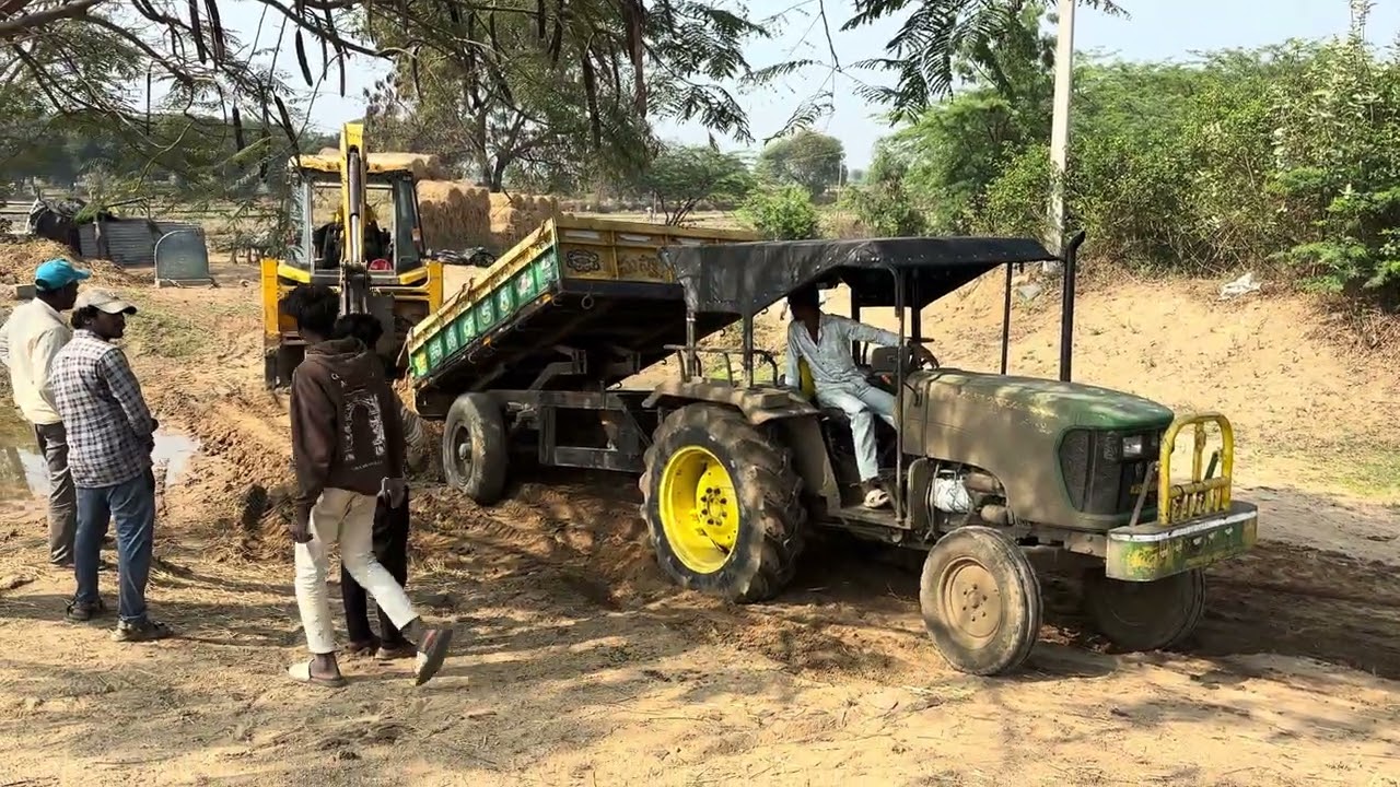 Johndeere 5042 D performance on Loaded Trolley 